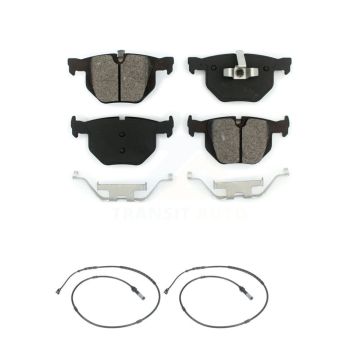 Rear Semi-Metallic Disc Brake Pads And Wear Sensors Kit For BMW 335i xDrive KSW-100605