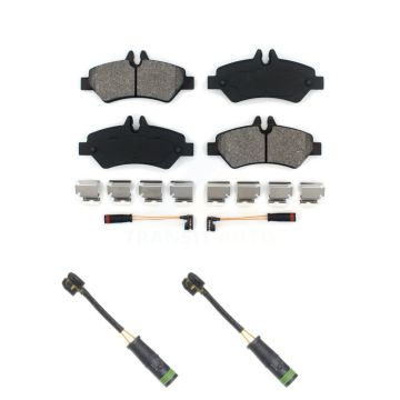 Rear Semi-Metallic Brake Pad & Extra Wear Sensor Kit For Mercedes-Benz Sprinter 3500 2500 KSW-100607