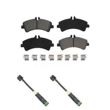 Rear Semi-Metallic Brake Pad Wear Sensor Kit For Mercedes-Benz Sprinter 3500 Freightliner KSW-100608