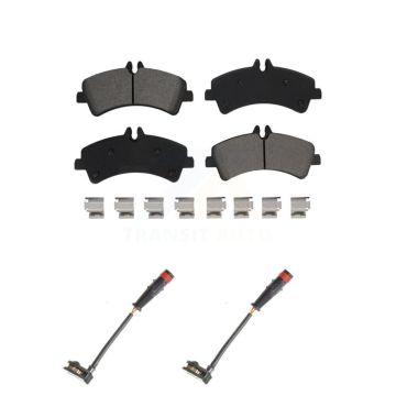 Rear Semi-Metallic Disc Brake Pad & Wear Sensor Kit For Sprinter 3500 Mercedes-Benz Dodge KSW-100610
