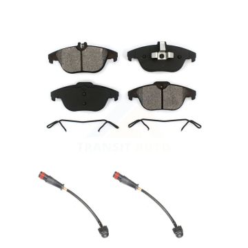 Rear Semi-Metallic Disc Brake Pad And Wear Sensor Kit For 2011 Mercedes-Benz C63 AMG 6.3L KSW-100615