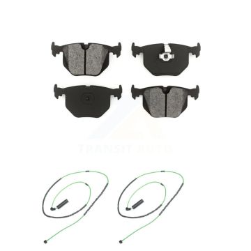 Rear Semi-Metallic Disc Brake Pads And Wear Sensors Kit For 2001-2006 BMW M3 3.2L KSW-100624