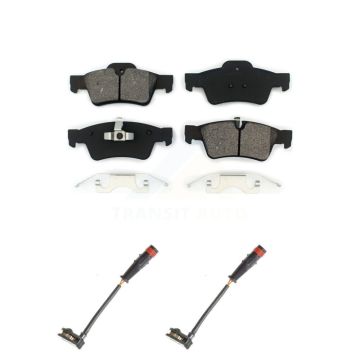 Rear Semi-Metallic Brake Pad & Wear Sensor Kit For Mercedes-Benz ML350 R350 G63 AMG GL450 KSW-100626
