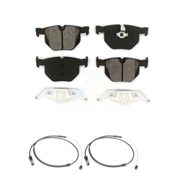 Rear Semi-Metallic Disc Brake Pads And Wear Sensors Kit For BMW X5 X6 KSW-100631
