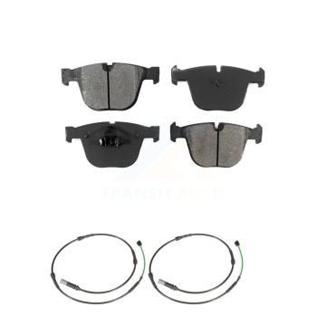 Rear Semi-Metallic Disc Brake Pads And Wear Sensors Kit For BMW 535i GT xDrive 550i KSW-100634