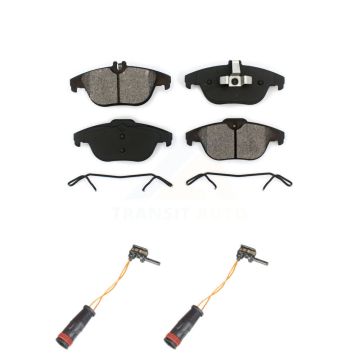 Rear Semi-Metallic Brake Pads & Wear Sensor Kit For Mercedes-Benz C300 GLK350 GLK250 E350 KSW-100636