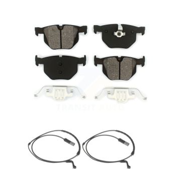 Rear Semi-Metallic Disc Brake Pads And Wear Sensors Kit For BMW X5 X6 KSW-100655