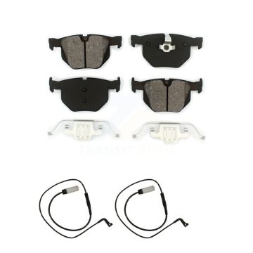 Rear Semi-Metallic Disc Brake Pads And Wear Sensors Kit For BMW 530xi 535i xDrive 535xi KSW-100660