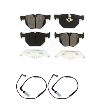 Rear Semi-Metallic Brake Pad And Wear Sensor Kit For BMW 530i 530xi 528i xDrive 525i 535i KSW-100661