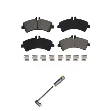 Rear Semi-Metallic Disc Brake Pads And Wear Sensors Kit For Freightliner Sprinter 3500 KSW-100703