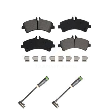 Rear Semi-Metallic Disc Brake Pads And Wear Sensors Kit For Freightliner Sprinter 3500 KSW-100707