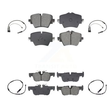 Front Rear Semi-Metallic Brake Pad & Wear Sensor Kit For BMW X1 Mini Cooper Countryman X2 KSW-100717