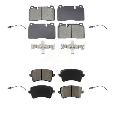 Front Rear Semi-Metallic Disc Brake Pads And Wear Sensors Kit For Audi Q5 To 5 3 2015 KSW-100723