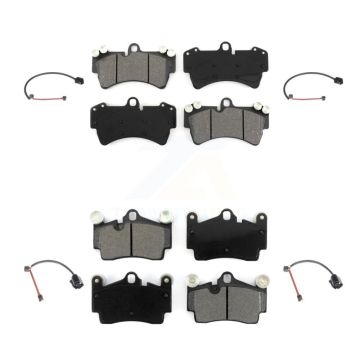 Front Rear Semi-Metallic Disc Brake Pads And Wear Sensors Kit For Audi Q7 Porsche Cayenne KSW-100724
