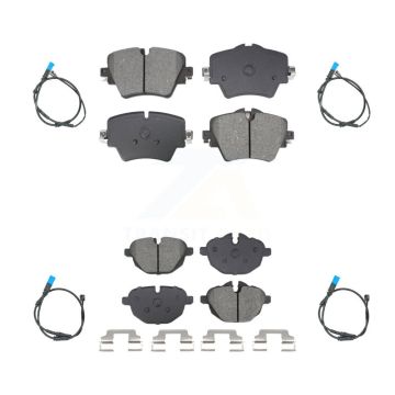 Front Rear Semi-Metallic Disc Brake Pads And Wear Sensors Kit For BMW X3 KSW-100727