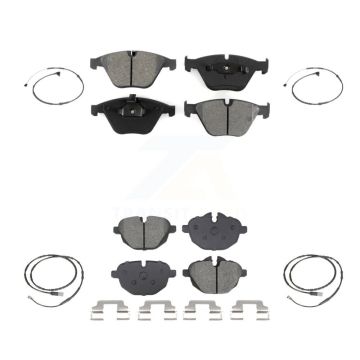 Front Rear Semi-Metallic Disc Brake Pads And Wear Sensors Kit For BMW Z4 KSW-100730