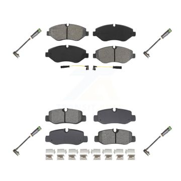 Front Rear Semi-Metallic Brake Pads & Extra Wear Sensor Kit For Mercedes-Benz Metris 2.0L KSW-100731