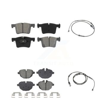 Front Rear Semi-Metallic Disc Brake Pads And Wear Sensors Kit For BMW X3 X4 KSW-100735