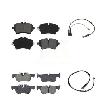 Front Rear Semi-Metallic Disc Brake Pads And Wear Sensors Kit For Mini Cooper Clubman KSW-100741