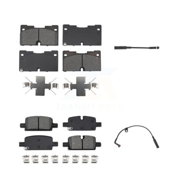 Front Rear Semi-Metallic Brake Pad Wear Sensor Kit For GMC Chevrolet Silverado 1500 Yukon KSW-100747