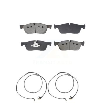 Front Semi-Metallic Brake Pads & Wear Sensor Kit For Jaguar F-Pace Land Rover Range Velar KSW-100754