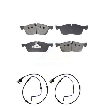 Front Semi-Metallic Disc Brake Pads And Wear Sensors Kit For Jaguar XE XF KSW-100768