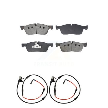 Front Semi-Metallic Disc Brake Pads And Wear Sensors Kit For Jaguar XE KSW-100769