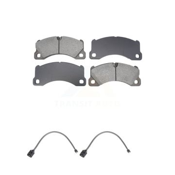Front Semi-Metallic Disc Brake Pads And Wear Sensors Kit For Volkswagen Touareg KSW-100771