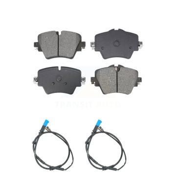 Front Semi-Metallic Disc Brake Pads And Wear Sensors Kit For BMW X3 X4 KSW-100776
