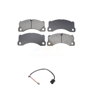 Front Semi-Metallic Disc Brake Pads And Wear Sensors Kit For Porsche Cayenne Panamera KSW-100780