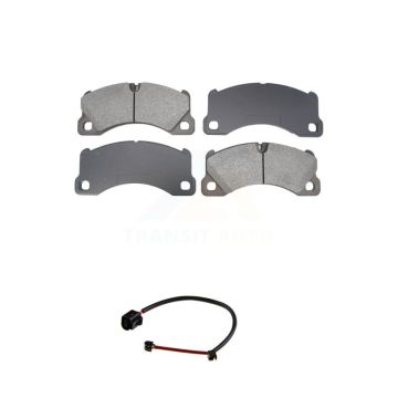 Front Semi-Metallic Disc Brake Pads And Wear Sensors Kit For Porsche Cayenne KSW-100787