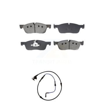 Front Semi-Metallic Disc Brake Pads And Wear Sensors Kit For Jaguar XE XF KSW-100793