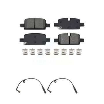 Rear Semi-Metallic Brake Pad & Wear Sensor Kit For GMC Chevrolet Silverado 1500 Sierra XL KSW-100811