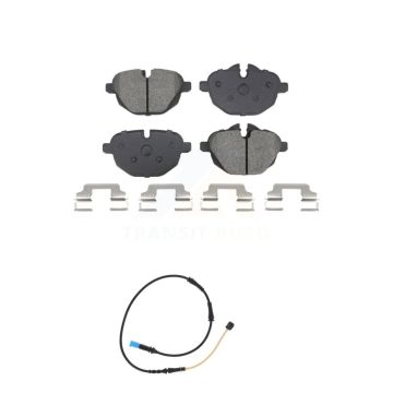 Rear Semi-Metallic Disc Brake Pads And Wear Sensors Kit For BMW X4 KSW-100826