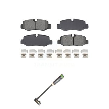 Rear Semi-Metallic Disc Brake Pads And Wear Sensors Kit For Mercedes-Benz Metris 2.0L KSW-100829
