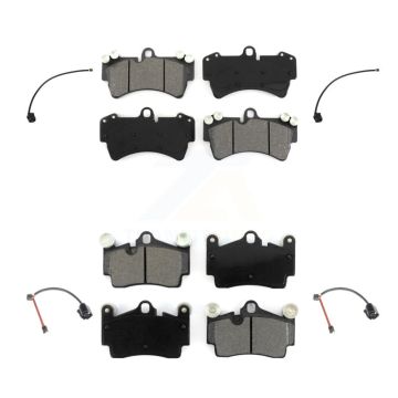 Front Rear Semi-Metallic Disc Brake Pads And Wear Sensors Kit For Audi Q7 KSW-100840