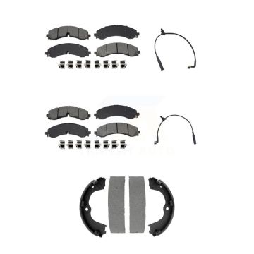 Front Rear Semi-Metallic Brake Pad Wear Sensor Kit (5Pc) For GMC Chevrolet Sierra 2500 HD KSW-100887