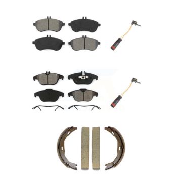 Front Rear Semi-Metallic Brake Pad Wear Sensor Kit (5Pc) For Mercedes-Benz C300 C250 C230 KSW-100889