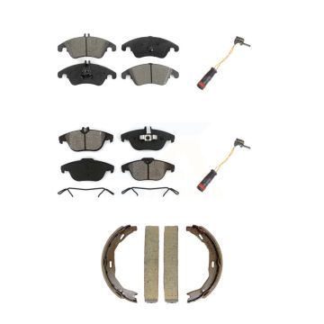 Front Rear Semi-Metallic Brake Pad Wear Sensor Kit (5Pc) For Mercedes-Benz C300 C350 E350 KSW-100890