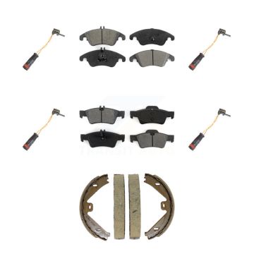 Front Rear Semi-Metallic Brake Pad Wear Sensor Kit (7Pc) For Mercedes-Benz E350 E250 E400 KSW-100907