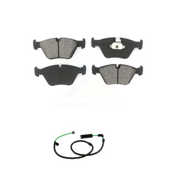 Front Semi-Metallic Disc Brake Pads And Wear Sensors Kit For BMW X3 3.0L KSW-100914