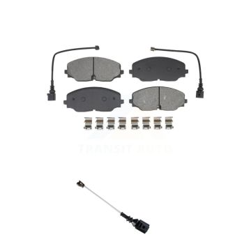 Front Semi-Metallic Disc Brake Pad Extra Wear Sensor Kit For Volkswagen Atlas Cross Sport KSW-100915