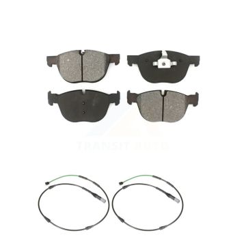 Front Semi-Metallic Disc Brake Pads And Wear Sensors Kit For BMW X6 xDrive35i with 3.0L KSW-100917