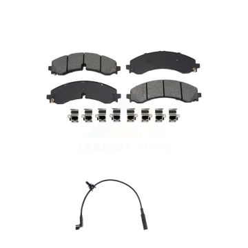 Rear Semi-Metallic Brake Pad & Wear Sensor Kit For GMC Chevrolet Sierra 2500 HD Silverado KSW-100920