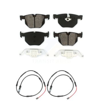Rear Semi-Metallic Disc Brake Pads And Wear Sensors Kit For 2009-2010 BMW 528i xDrive KSW-100928