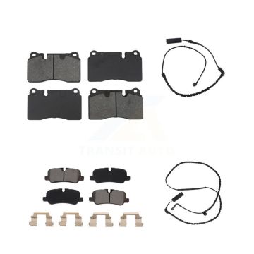 Front Rear Semi-Metallic Disc Brake Pads And Wear Sensors Kit For Land Rover Range KSW-100932