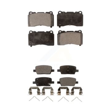 Front Rear Ceramic Brake Pads Kit For Chevrolet Camaro Cadillac CT6 KTC-100011