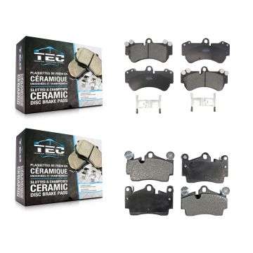 Front Rear Ceramic Brake Pads Kit For Porsche Cayenne Volkswagen Touareg KTC-100016