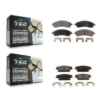 Front Rear Ceramic Brake Pads Kit For Cadillac CTS SRX STS KTC-100019