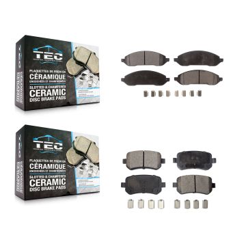 Front Rear Ceramic Brake Pads Kit For 2004-2007 Ford Freestar Mercury Monterey KTC-100021